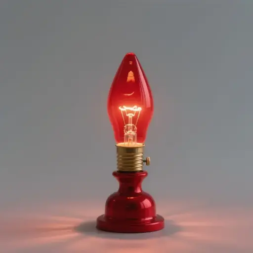 紅色小紅佛燈尖頭燈泡